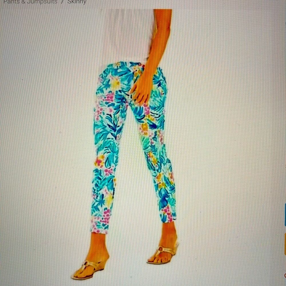 EUC LILLY PULITZER KELLY SKINNY ANKLE PANT